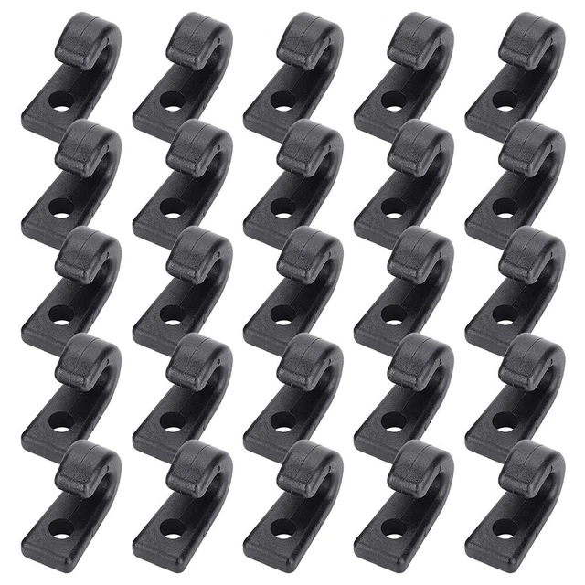 Aluminio Enganche Barcos Bungee Gancho Cubierta Funcional Para Kayaks J-Ganchos