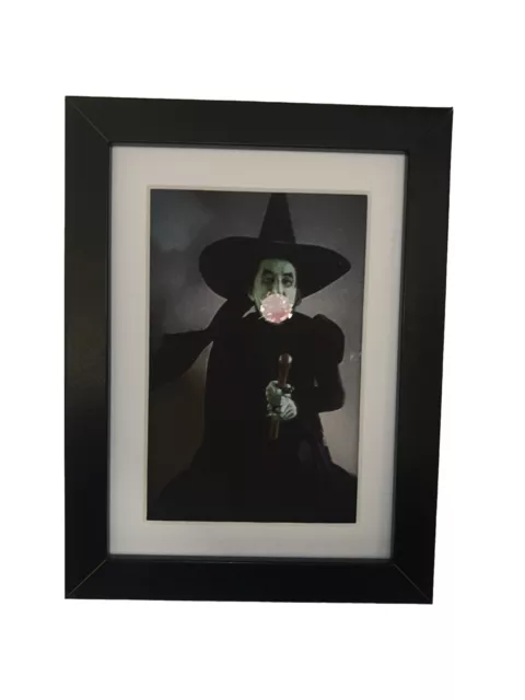 Wicked Witch. Wizard of Oz Framed Print Unique Sparkle Bubble HALLOWEEN Wall Art
