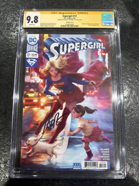 Supergirl #17 Variant CGC 9.8 SS Signed Artgerm Stanley Lau