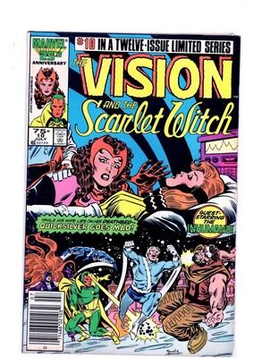 VISION AND THE Scarlet Witch #10 Inhumans! Marvel Comics 1986! No ...