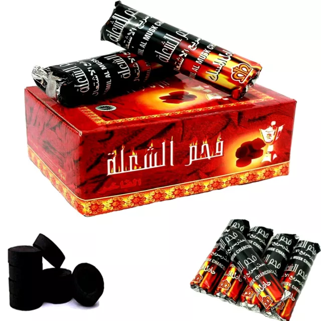 SHISHA HOOKAH CHARCOAL BAKHOOR INCENSE BURNER COAL TABLETS FOR Nakhla UK Seller