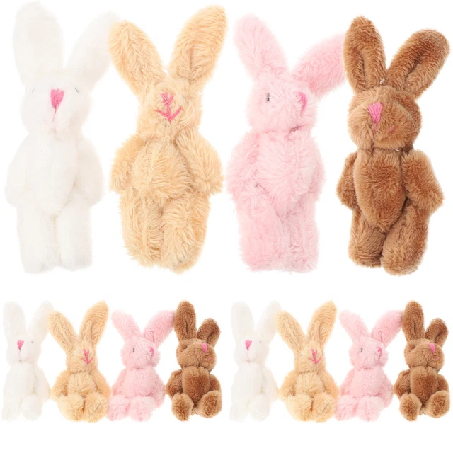 20 piezas Mini Decoración de Conejo Hermoso Colgante de Conejo Dibujos Animados Adorable Relleno