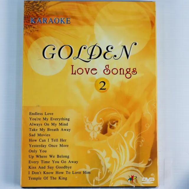 Golden Karaoke DVD Love Songs 2 Hit Pop Songs Music Sing
