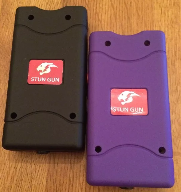 Cheetah Stun gun 10 Million V with LED Light- His & Her Set - Black & Purple