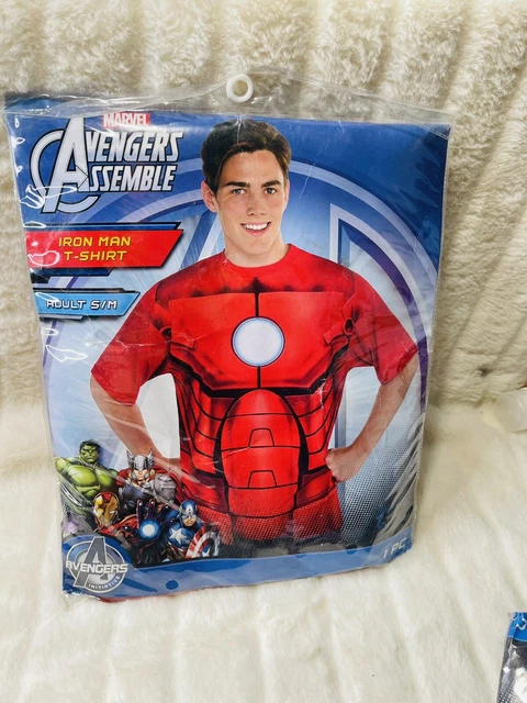 New Marvel Avengers Iron Man Red costume Adult T-shirt Size S/M