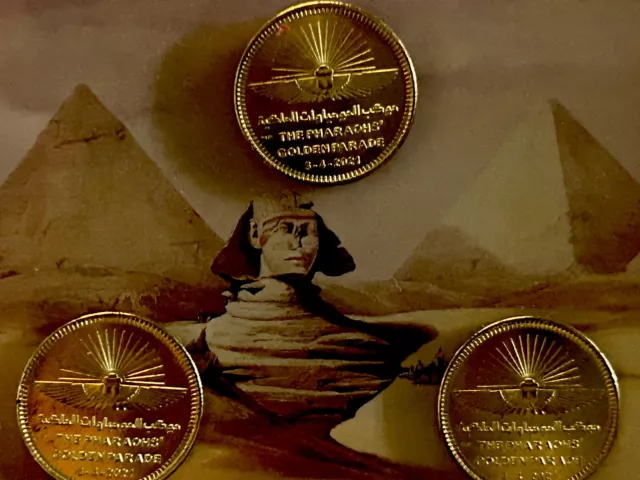 UNC Egypt 50 Piaster Coin Pharaohs' Golden Parade Special Deal: Buy 2 Get 1 Free