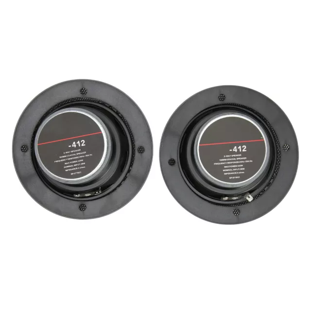 2PCS Coaxial Car Speaker 120W Treble Bass 90dB 4 OHMS 45Hz25KHz Car