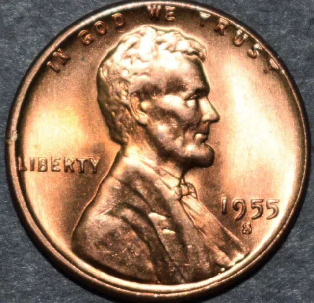 1955 S Lincoln Wheat Penny Choice BU Mint Luster Red Uncirculated