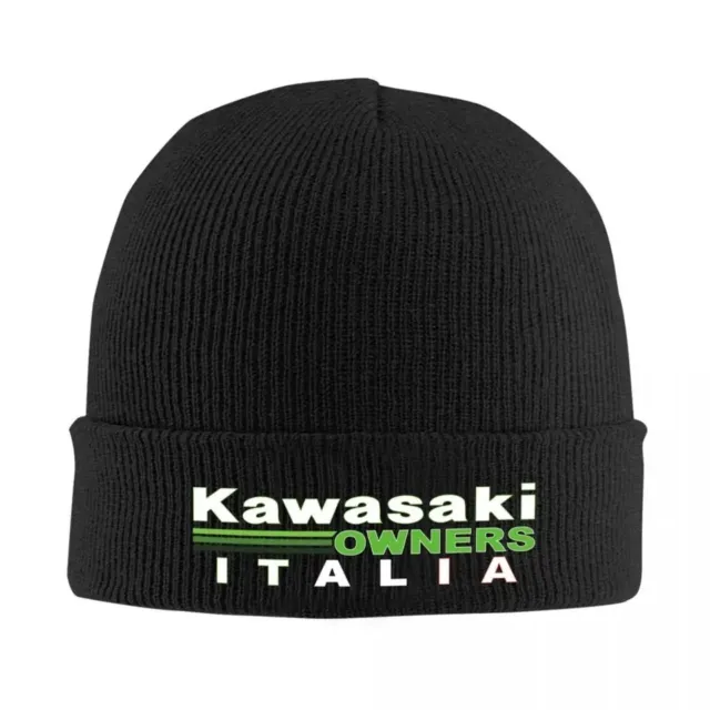 Bonnet kawasaki Owners Italia protection hiver chapeau style snow Hip Hop