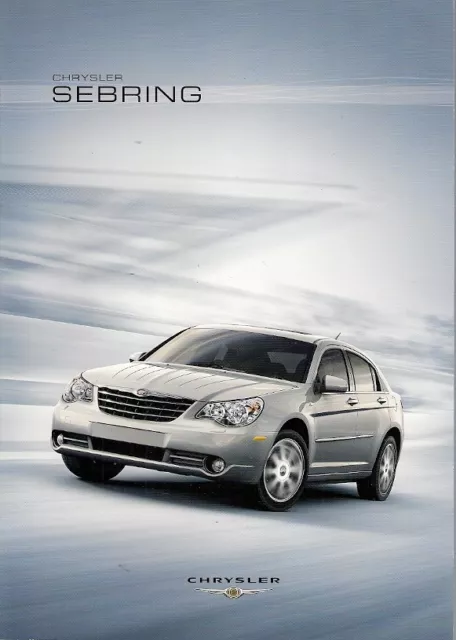 Chrysler Sebring Saloon 2007-09 UK Market Sales Brochure 2.0 2.4 CRD Limited