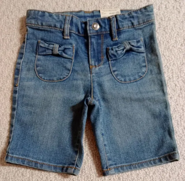 New With Tags Arizona Jean Co. Girls Size 4 Blue Denim Jean Shorts 22