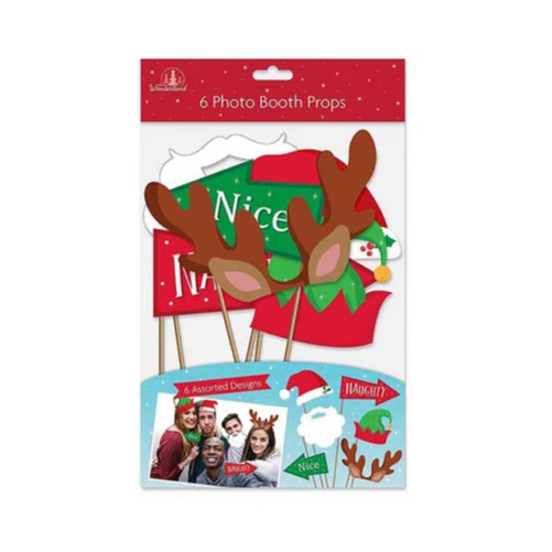 32 Accessoires Photomaton Noël + Cadre Photo Gonflable - Décoration Fête, Fournitures Pour Soirée Et Réunion Familiale