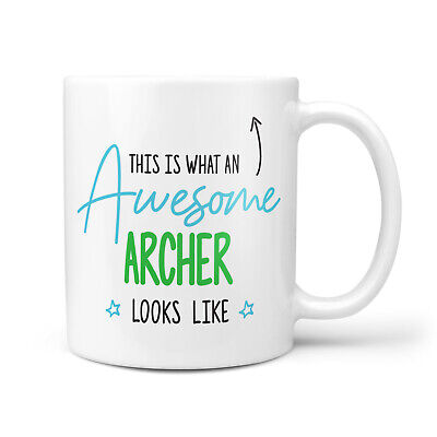 This Is What An Awesome ARCHER Looks Like Archery Gifts Drawing Gift Mug
