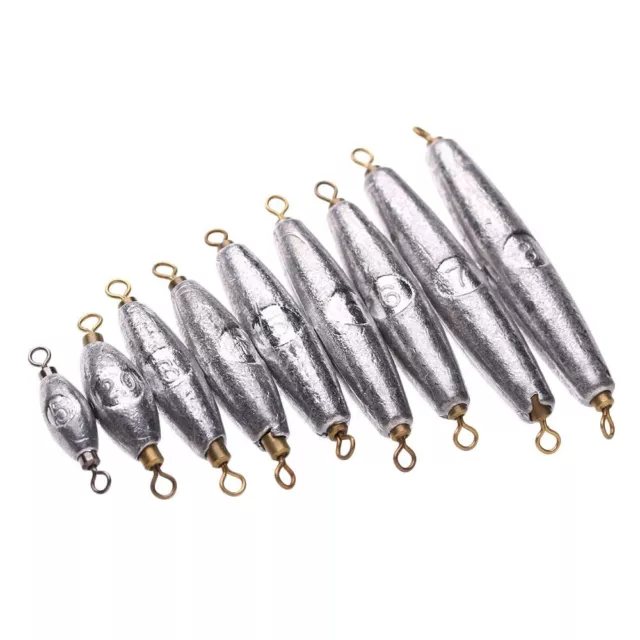 Swivel Anti Dust  Lead Sinkers Fishing Sinker Tackle Olive Shaped Weights