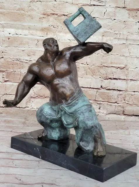 Miguel Lopez Ou Milos Thai Chi Bronze Sculpture Bureau à Domicile Gym Décor