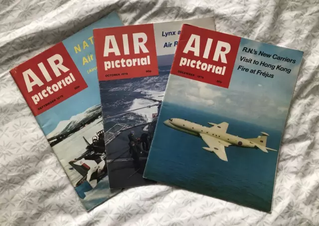 3 Exemplare des Air Pictorial Magazine - September, Oktober & Dezember 1979 NATO USAF RAF
