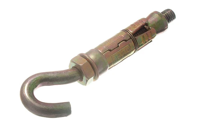 Lot De 2 Boulons à Crochet M8 X 80mm Avec écrous Et Rondelles - Qualité Yzp