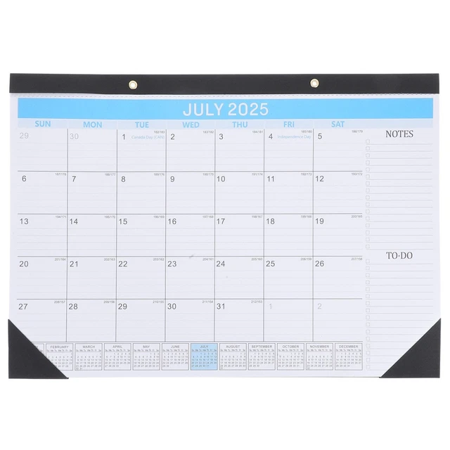 Calendrier Mural 2025-2026 - Grand Format 37,6 X 29 Cm - Planificateur Annuel Juillet 2025 à Décembre 2026