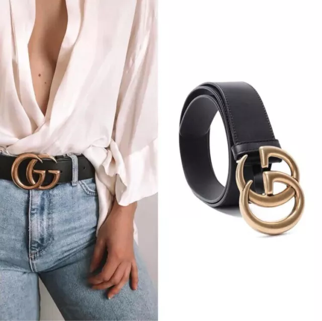 Leather Belts jeans belt waistband Alloy Buckle Letter women Belt 3.0/3.8 CM