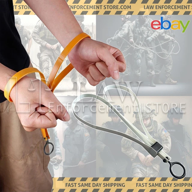 Law Enforcement Store Anti Break Tactical Plastic Cable Zip Tie Handcuffs White
