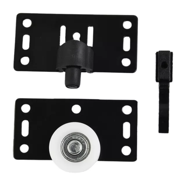 Load resistant Black Sliding Door Rollers Pulleys for Cupboard Wardrobes