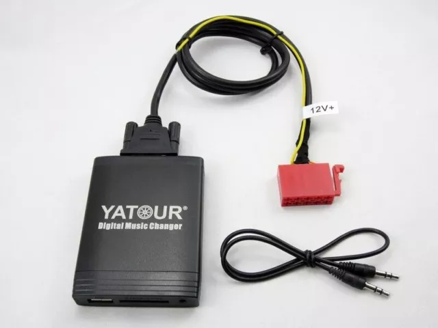 USB SD MP3 AUX Adapter passend für VW Golf 3 Passat  B4 Gamma 4  IV 10 Pin