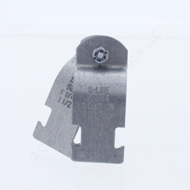 New B-Line Zinc-Electroplated Steel EMT 1-1/4" Strut Strap Pipe Clamp Fittings