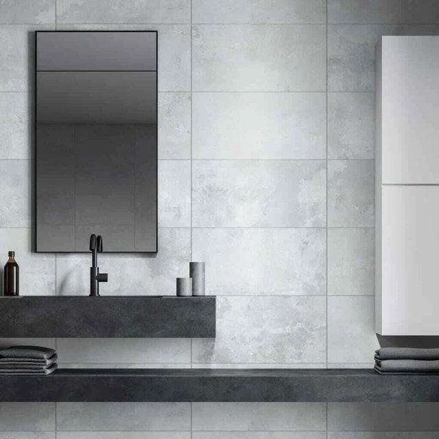 Grosfillex 11 x piastrelle da parete effetto pietra 30 x 60 cm grigio rivestimento parete pannelli da parete G