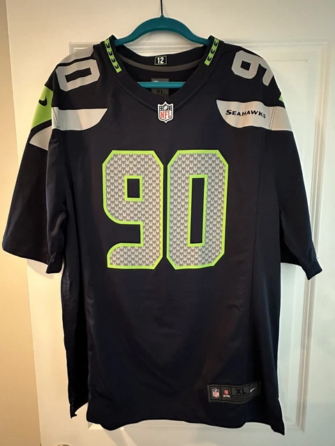 Seattle Seahawks Jadeveon Clowney #90 Jersey Mens XL Nike NFL ON-Field Blue