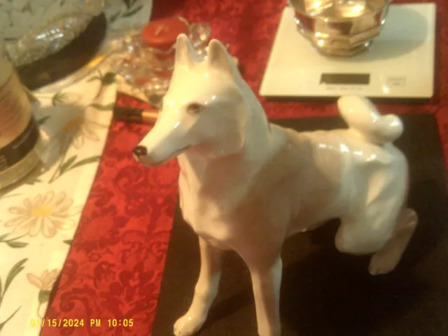 large ,collectable lomonosov ussr dog figure