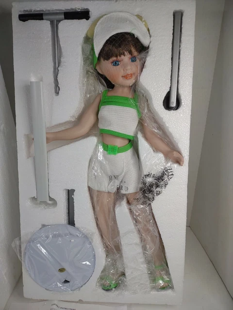 Heritage Signature Collection Sally Scooter 16" Porcelain Doll NRFB w/ COA 2