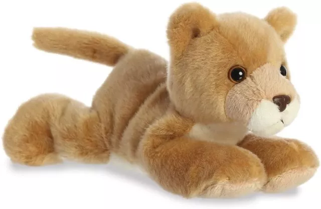 Aurora, 13285, Mini Flopsie Lioness, 8In, Soft Toy, Brown