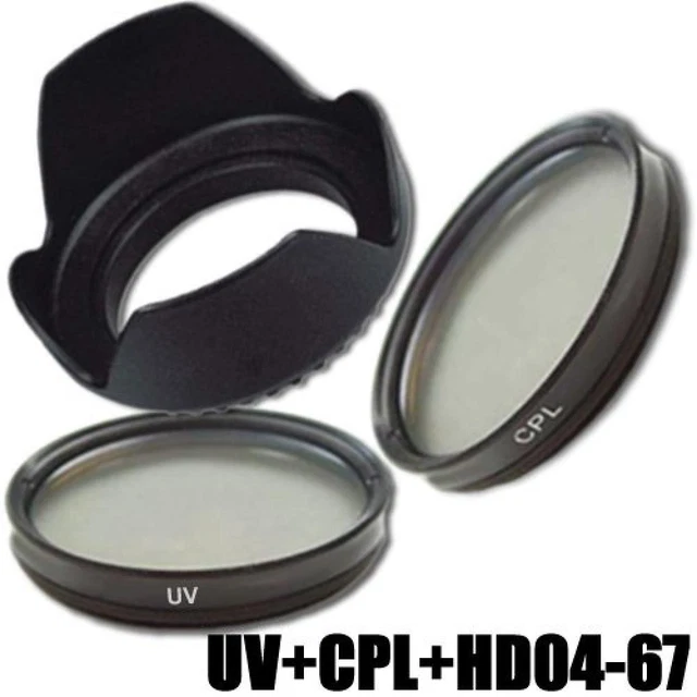 (TG. 67 mm) Filtro Ultra Violetto DynaSun UV 67mm + Polarizzatore Circolare CPL