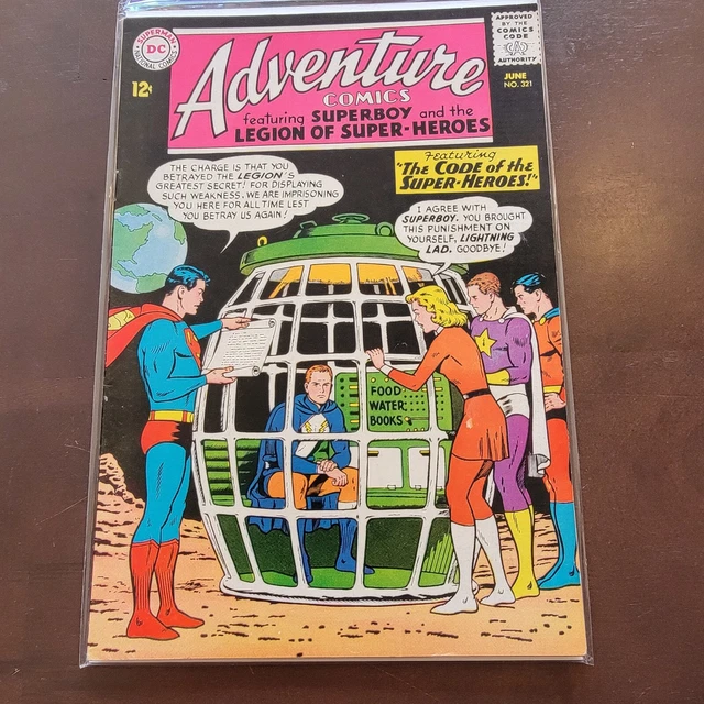 Adventure Comics #321 DC Comics 1st App Time Trapper Legion Of Super Heroes 1964