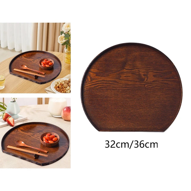 PLATEAU DE SERVICE en bois, assiette à Dessert robuste pour salle à PLATEAU DE SERVICE en bois, assiette à Dessert robuste pour salle à