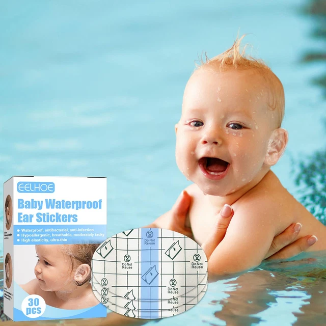 Baby Waterproof Ear Patch Baby Swimming Bath Shampoo Protect Ear Sticker E4Q1
