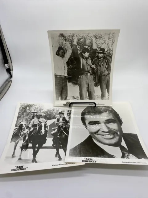 Sam Whiskey 1969 Promo Movie Photographs Lot Of 3 Clint Walker, Ossie Davis
