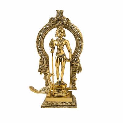 Hindu God Lord Murugan Kartikeya Murugana Swami Idol Sculpture Statue Figurine
