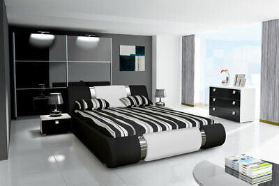 Cama de agua cama cama doble cama redonda cama de matrimonio diseño de cuero acolchado Riva nuevo