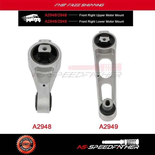 2Pcs Motor Mount Kit For PT Cruiser 2.4L Engine 2001-2009 Front Upper and Lower