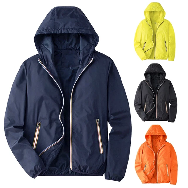 Giubbino Uomo Impermeabile Giacca a Vento Giubbotto Leggero 100 grammi Slim Fit