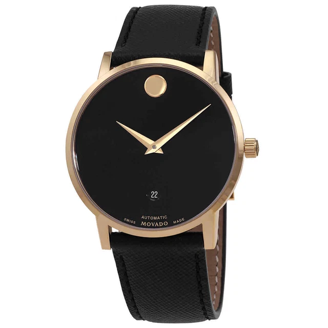 Movado Museum Classic Automatic Black Dial Men's Watch 0607566