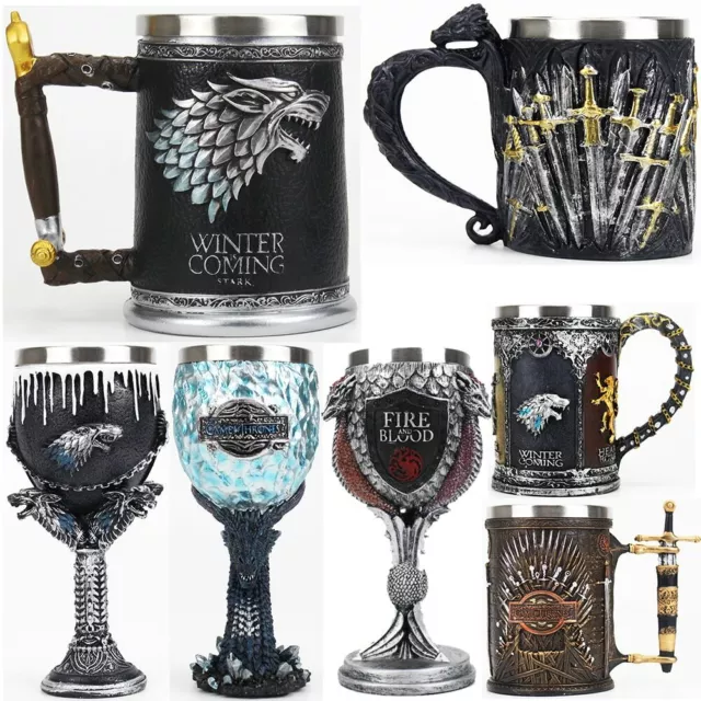 Game of Thrones Mug tasse coup Iron Throne acier inoxydable Stainless Steel Cup