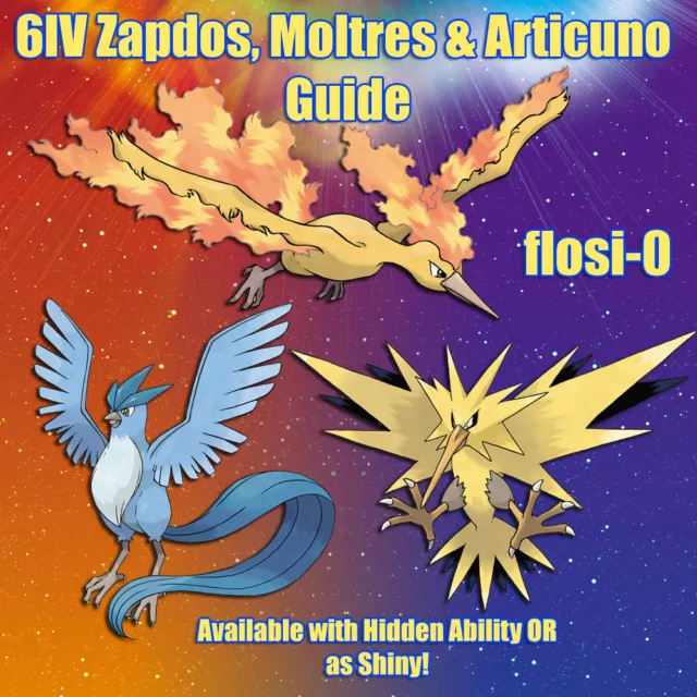 Pokemon Sword and Shield 6IV Shiny Moltres Hidden Ability