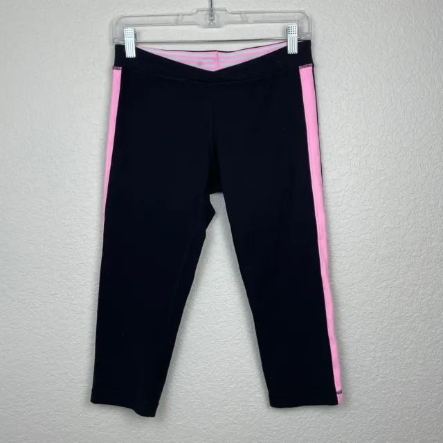 LULULEMON LEGGINGS BLACK Pants Crop Capri Size 6 NOTHING TO HIDE RUN FOLD  OVER $29.99 - PicClick