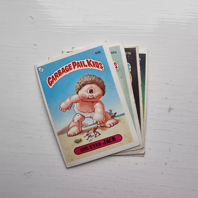 Garbage Kübel Kinder UK Serie 2 Singles - Topps Sticker / Karten - 1986 -