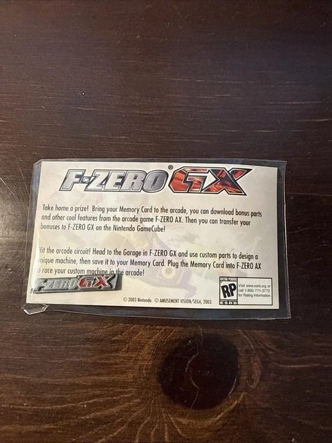 NINTENDO GAMECUBE F-ZERO GX Promotional Pin Pinback Brand New