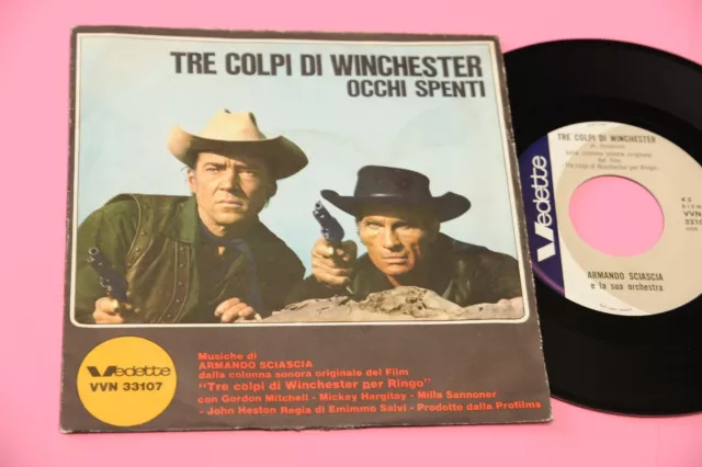 A. Sciascia 7" Tre Colpi Di Winchester Per Ringo Orig Italy Ost 1965 Ex+ !!!!!!!