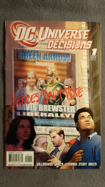 DC Universe Decisions #1 (2008) DC Comics VF-NM $4 Flat Rate Combined Shipping