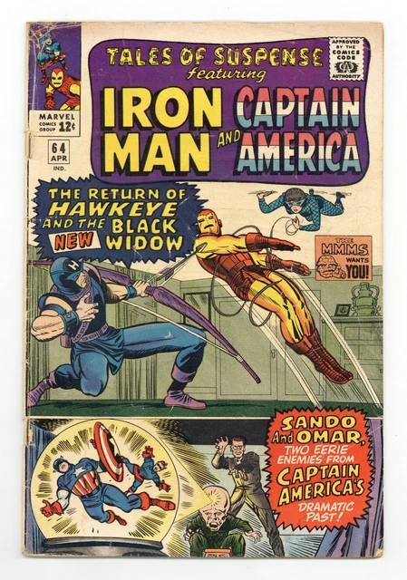 Tales of Suspense #64 GD 2.0 1965 1st app. Black Widow costume